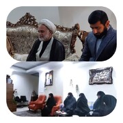 دیدار مدیر حوزه علمیه خواهران استان تهران با خانواده طلبه شهید "آرمان علی وردی"