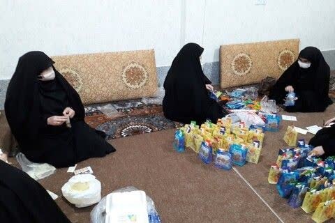 فعالیت جهادی طلاب خواهر در زلزله شهرستان خوی 
