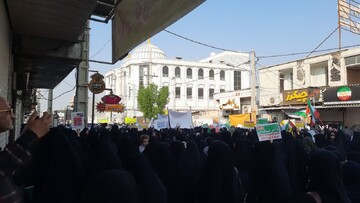 راهپیمایی ۱۳ آبان در برازجان