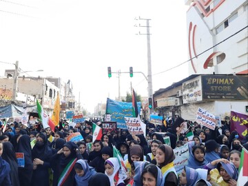 راهپیمایی ۱۳ آبان در برازجان