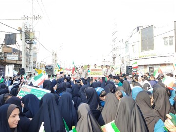 راهپیمایی ۱۳ آبان در برازجان