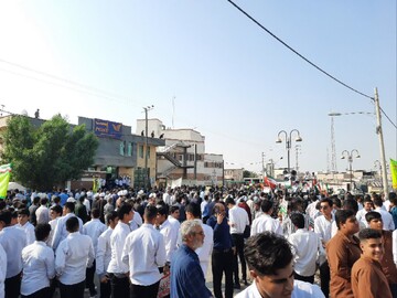 راهپیمایی ۱۳ آبان در برازجان