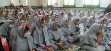 یادبود ۲۰۰۰شهدای دانش آموز غزه توسط حوزه علمیه خواهران کنگان