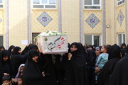 تصاویر/ استقبال از شهید گمنام در مدرسه علمیه تخصصی معصومیه بوشهر