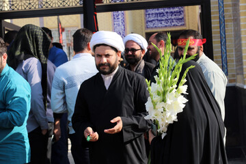 استقبال از شهید گمنام در مدرسه علمیه تخصصی معصومیه س بوشهر