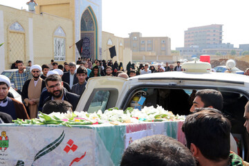 استقبال از شهید گمنام در مدرسه علمیه تخصصی معصومیه س بوشهر