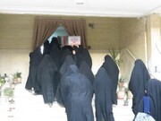 استقبال اساتید و طلاب مدرسه علمیه فاطمه الزهرا(س) اردکان از پیکر مطهر شهید گمنام