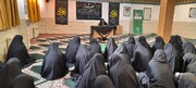 برگزاری مراسم عزاداری شهادت حضرت زهرا(س) در مدرسه علمیه فاطمه الزهرا ساوه