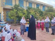اعزام طلاب خواهر به مدارس ابتدایی گناوه به مناسبت ۹ دی
