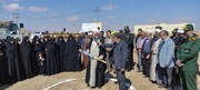 عملیات ساخت مدرسه علمیه خواهران حضرت خدیجه (س) بهاباد آغاز شد