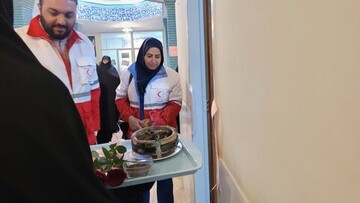 تصاویر/ افتتاحیه کانون هلال احمر مدرسه علمیه الهیه ساوه
