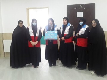 تصاویر/ افتتاحیه کانون هلال احمر مدرسه علمیه صدیقه طاهره (س) غرق آباد