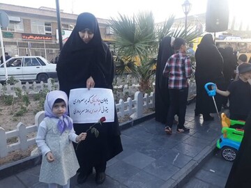 تصاویر/ اجتماع بزرگ مردم ساوه در حمایت از عفاف و حجاب