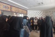 بازدید دانش‌آموزان از مدرسه علمیه خواهران اردبیل
