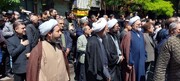حضور مدیر حوزه‌های علمیه خواهران کشور در مراسم تشییع و تدفین امام جمعه تبریز