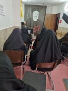 تصاویر/ برگزاری مراسم عزاداری در سوگ شهدای خدمت در مدرسه علمیه تفرش