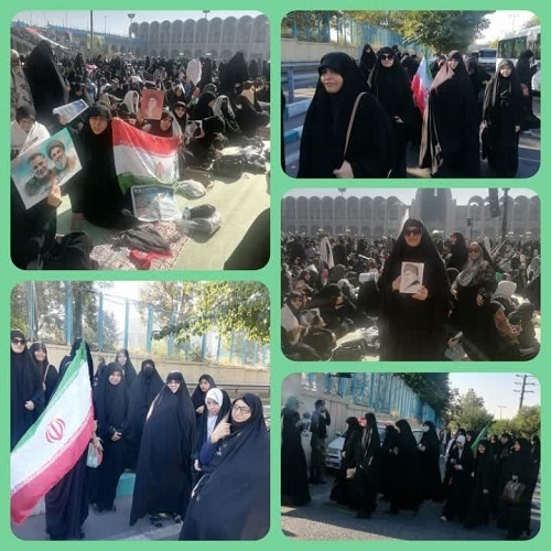 حضور پرشور بانوان طلبه استان قم در نماز جمعه تهران به امامت مقام معظم رهبری مدظلهالعالی