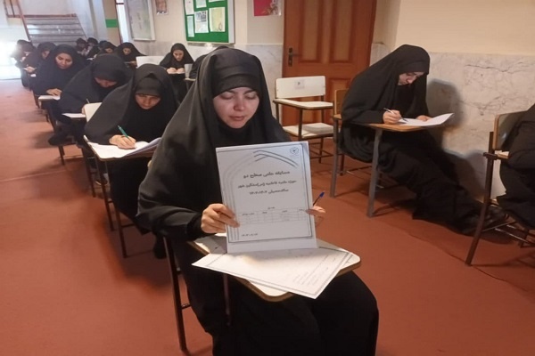 رقابت علمی میان طلاب مدرسه علمیه فاطمیه(س) مشگینشهر برگزار شد