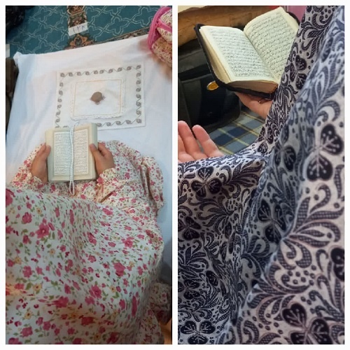 حضور چشمگیر طلاب مدارس علمیه خواهران قم در کنار دانشآموزان مدارس استان در اعتکاف