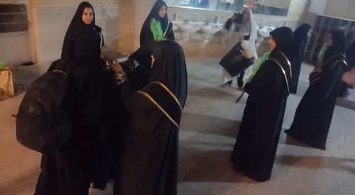 حضور چشمگیر طلاب مدارس علمیه خواهران قم در کنار دانشآموزان مدارس استان در اعتکاف