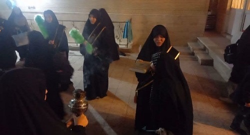 حضور چشمگیر طلاب مدارس علمیه خواهران قم در کنار دانشآموزان مدارس استان در اعتکاف