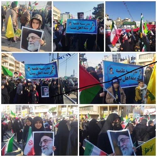 تصاویر/ حضور پرشور طلاب حوزههای علمیه خواهران تابعه مدیریت استان قم در جشن باشکوه سالروز پیروزی انقلاب