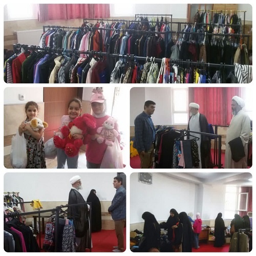 برپایی نمایشگاه لباس ویژه خانواده شیعیان کشور سوریه در مدرسه علمیه پردیسان قم