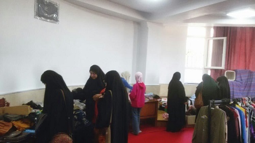 برپایی نمایشگاه لباس ویژه خانواده شیعیان کشور سوریه در مدرسه علمیه پردیسان قم