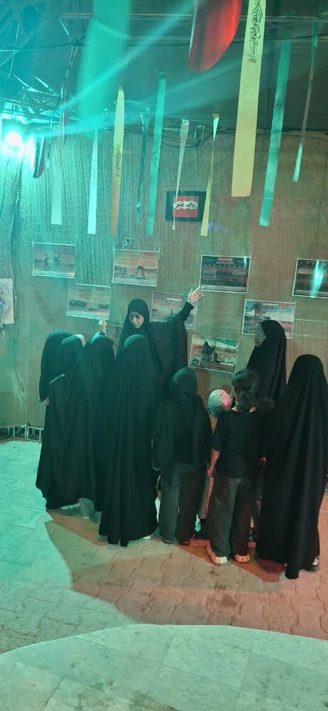 حضور مؤثر مبلغات مدرسه علمیه شهرستان بندرلنگه در برنامه‌های فرهنگی اربعین حسینی  