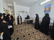 دیدار مدیر حوزه علمیه خواهران یزد با طلاب مدرسه علمیه معصومیه