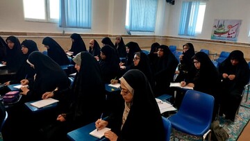 تصاویری از هم‌افزایی فرهنگی در مدرسه علمیه خواهران برازجان