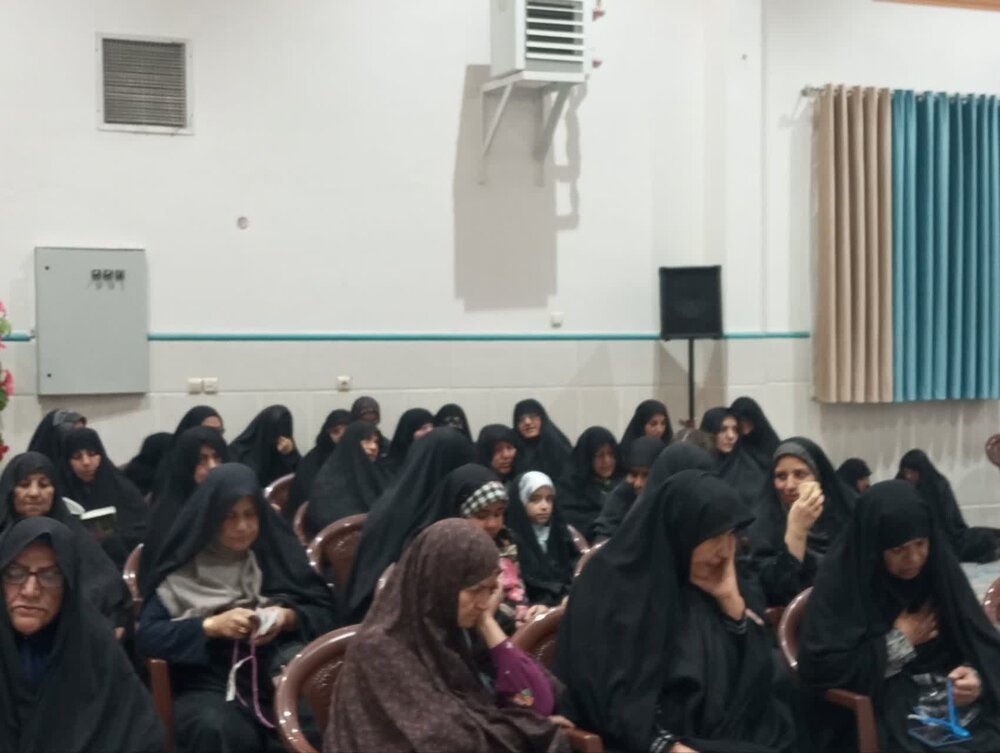 برگزاری مراسم وفات حضرت معصومه (س) در مدرسه علمیه الزهرا (س) شهر بابک