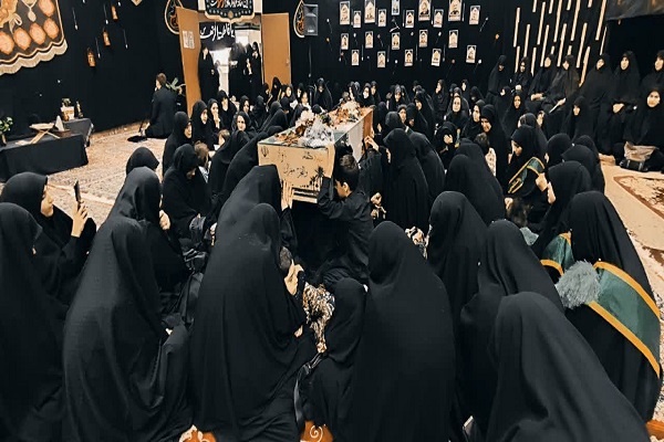 مدرسه علمیه خواهران اردبیل میزبان پیکر مطهر شهید گمنام