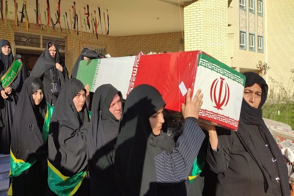 مدرسه علمیه خواهران اردبیل میزبان پیکر مطهر شهید گمنام