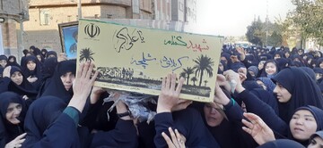 تصاویر/ مراسم تشییع و تدفین پیکر مطهر شهید گمنام در مدرسه علمیه خواهران حضرت آمنه(س) قم