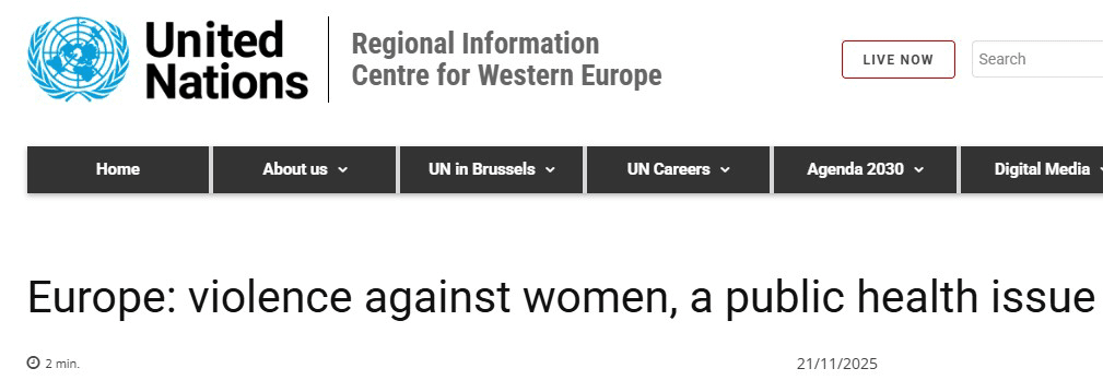 زندگی یکسوم زنان اروپایی با تجربه خشونت همراه است