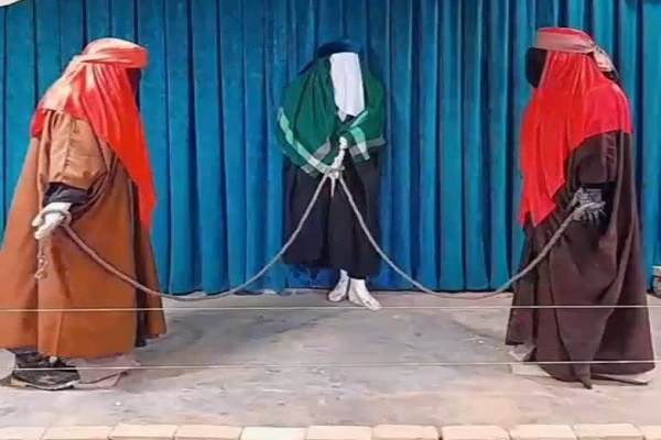 برپایی نمایشگاه یاس کبود در مدرسه علمیه مشگینشهر