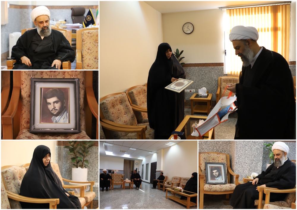 تکریم مدیر حوزه های علمیه خواهران از خانم بیگدلی، همسر شهید بیات