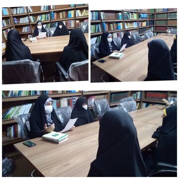 برگزاری نشست کتابخوان با محوریت غدیر در مدرسه علمیه حضرت زینب(س) آستانه